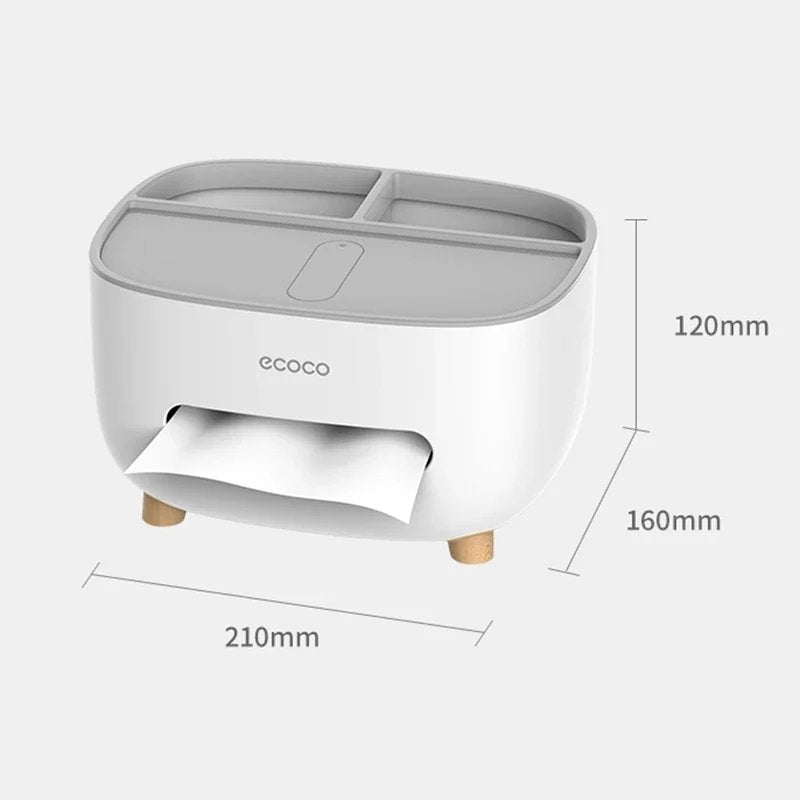 ECOCO Multipurpose Desktop Tissue Box. (Premium Quality)