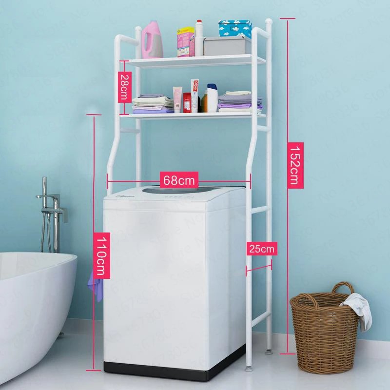 Metal Floor Type Washroom Shelf