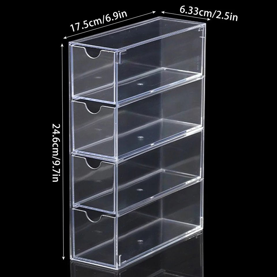 4 Layers Acrylic Glasses Storage Box