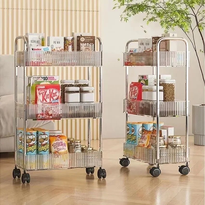 Acrylic Kitchen Storage Trolley