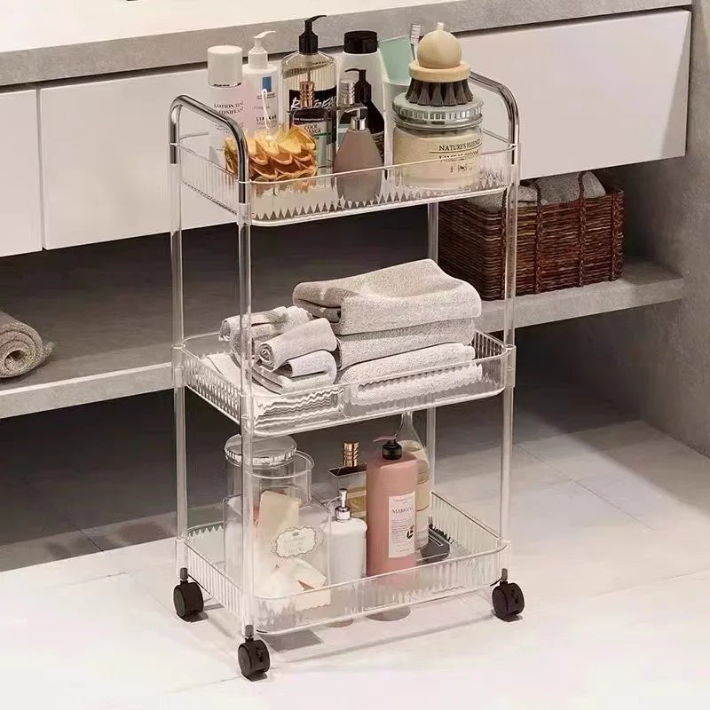 Acrylic Kitchen Storage Trolley