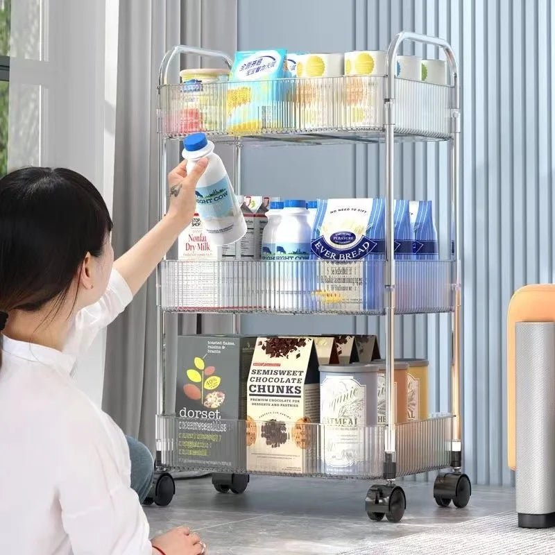 Acrylic Kitchen Storage Trolley