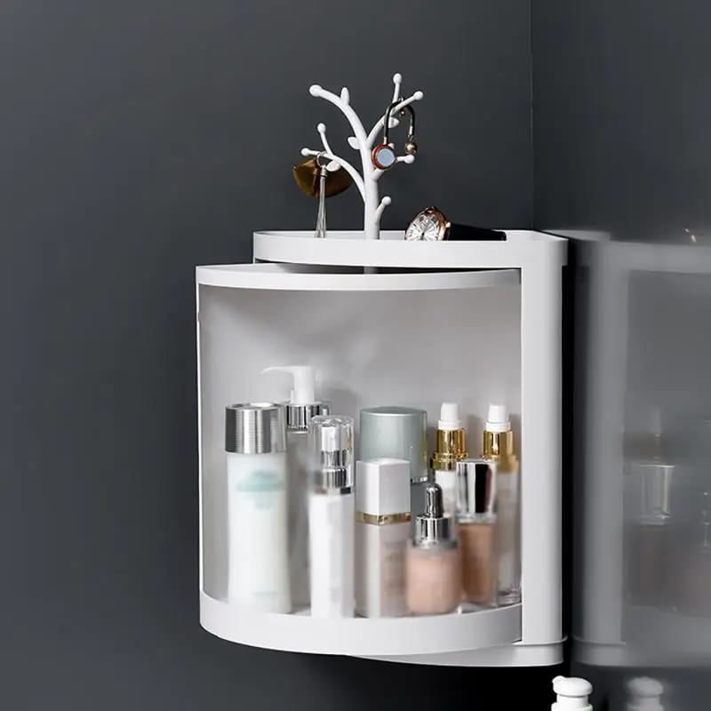 360°Rotating Triangle Corner Shelf