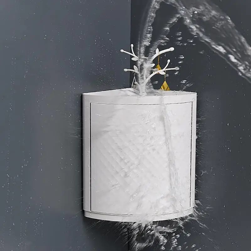 360°Rotating Triangle Corner Shelf