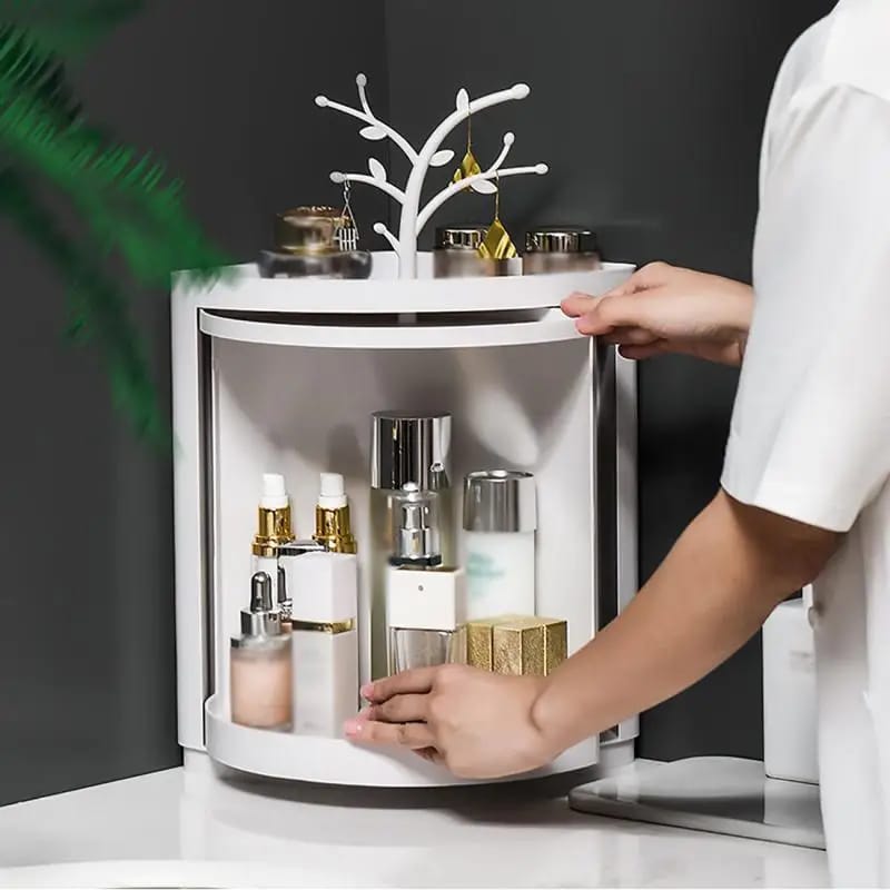 360°Rotating Triangle Corner Shelf