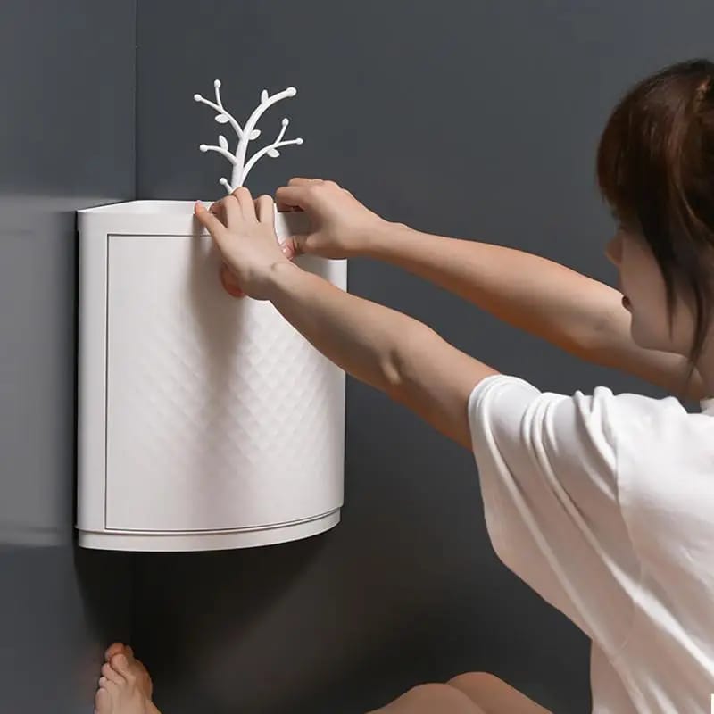 360°Rotating Triangle Corner Shelf